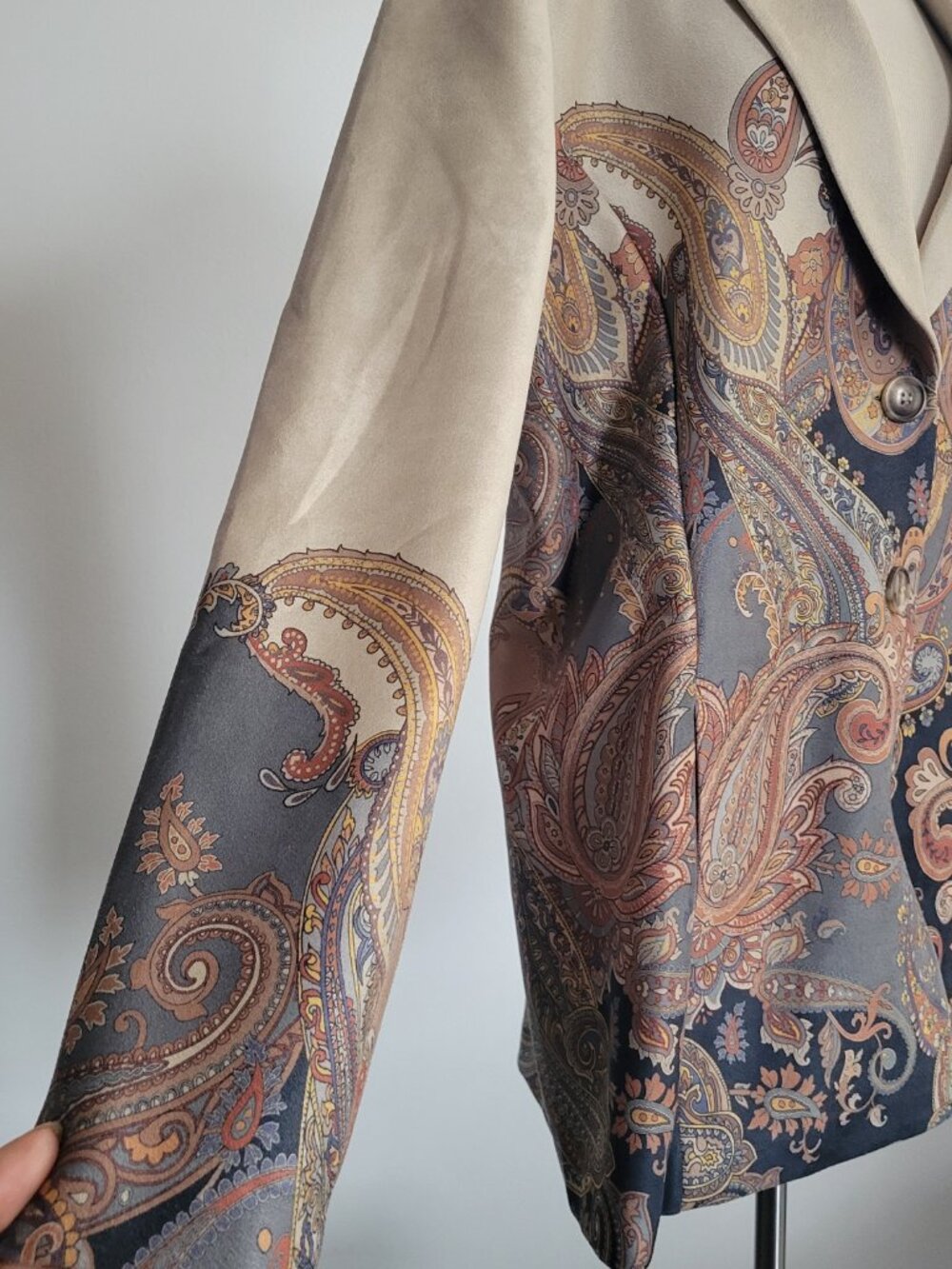 GRAVER by Susan Graver – Paisley Print Shawl-Collar Jacket | Women’s Medium - Picture 4 of 16